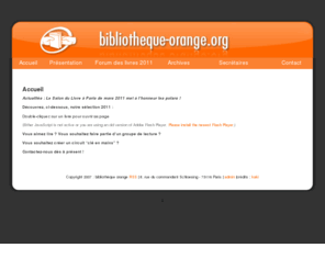 bibliotheque-orange.org: bibliothèque orange   » Accueil
