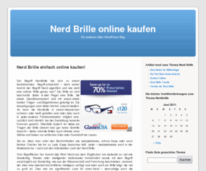 nerd-brille.net: Nerd Brille einfach online kaufen! » Nerd Brille online kaufen
Nerd Brille einfach online kaufen!