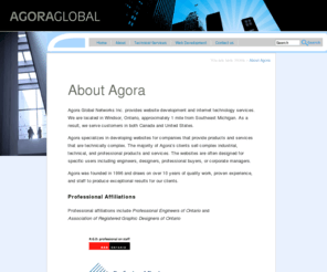 agoraglobal.com: About Agora Global Networks - Web Developer - Windsor, Ontario, Canada
Web Development