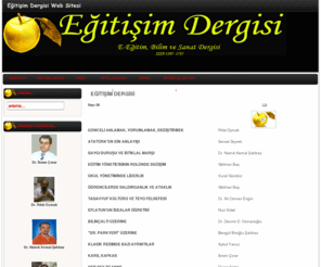 egitisim.gen.tr: EĞİTİŞİM DERGİSİ
Eğitişim Dergisi, Eğitim, Eğitişim