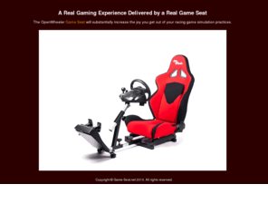 game-seat.net: Game Seat
Game Seat for PlayStation™, PC, Xbox™, Wii™. Higher game racing experience.