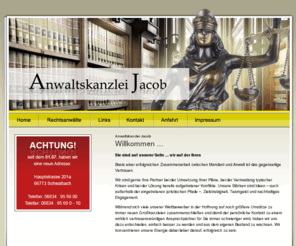 krueger-jacob.com: Anwaltskanzlei Jacob | Sie sind auf unserer Seite ... wir auf der Ihren
Anwaltskanzlei Jacob - Ihr kompetenter Ansprechpartner in Sachen Strafrecht, Arbeitsrecht, Familienrecht, Erbrecht, Brauerei- und Gaststättenrecht, Verkehrsrecht und Zivilrecht in Saarlouis Beaumarais