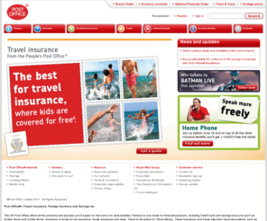 postmarque.co.uk: Post Office® - For travel insurance, foreign currency, savings and more
The Post Office® for your travel insurance, foreign currency exchange, savings, insurance and postal services