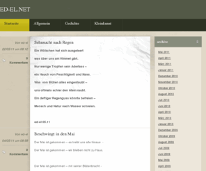 ed-el.net: ed-el.net | Blog mit Gedichten und Kleinkunst
