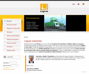 legras.es: Legras Industries
Legras Industries - Leader européen du fond mouvant et des solutions logistiques pour l'environnement. European leader in moving floor trailers and environment logistics solutions.
