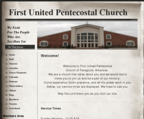 1stupcparagould.org: Home - First United Pentecostal Church
First United Pentecostal Church of Paragould, Arkansas