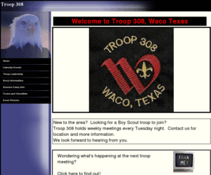 troop308waco.com: Boy Scout Troop 308
Boy Scout Troop 308 in Waco, Texas