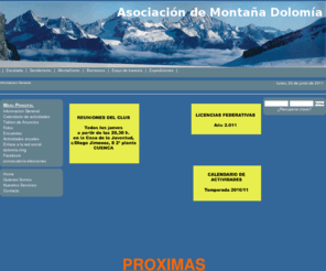 amdolomia.com: Ultimas actividades
Asociacion de montañ¡ ¤olomia
