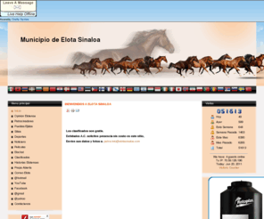 elotasinaloa.com: Inicio
Portal de Elota Sinalo! - donde se encuentran los prencipales negocios del municipio de Elota y toda informacion relevante a nuestro municipio.