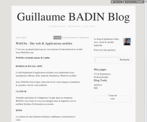 guillaumebadin.com: Guillaume BADIN Blog
Le blog de guillaume badin, Java, Grails & Qualité logicielle