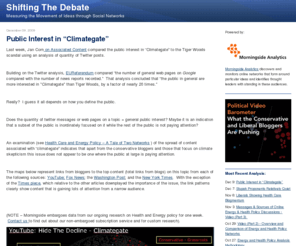 shiftingthedebate.org: Shifting The Debate
Measuring the Movement of Ideas through Social Networks