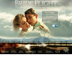 brideflightmovie.com: BRIDE FLIGHT. A Flim by Ben Sombogaart
Bride Flight. A film by Ben Sombogaart. Three young Dutch women, Marjorie, Ada and Esther, eager to escape the damp and suffocating atmosphere in post-war Holland, are looking forward to a brighter life in New Zealand. They meet each other on the immigration flight to their new country, where they are to be joined with their future husbands, already settled in New Zealand.