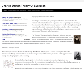 charlesdarwintheoryofevolution.info: Charles Darwin Theory Of Evolution
Phylogeny Theory: Evolution of Man