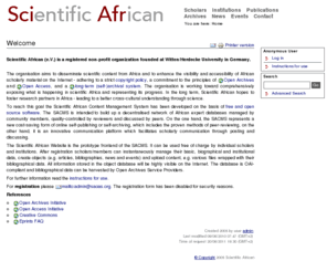 scientific-african.org: Scientific African - Welcome
Scientific African (e.V.) is a registered non-profit organization founded at Witten/Herdecke University in Germany.