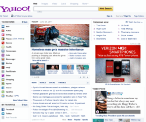 ykahoo.com: Yahoo!
Welcome to Yahoo!, the world's most visited home page. Quickly find what you're searching for, get in touch with friends and stay in-the-know with the latest news and information.