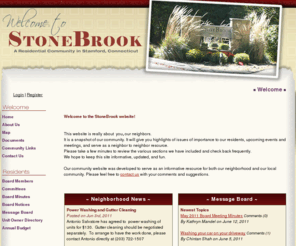 stonebrookstamford.com: StoneBrook. A residential community in Stamford, Connecticut
Visit StoneBrook. A residential community in Stamford, Connecticut. Browse our neighborhood information and resources in Stamford, Connecticut. Homeowners Association for StoneBrook