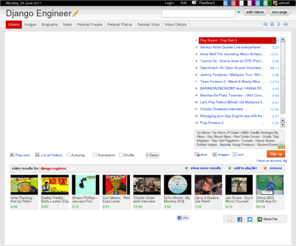 djangoengineer.com: Django Engineer
Django Engineer on WN Network delivers the latest Videos and Editable pages for News & Events, including Entertainment, Music, Sports, Science and more, Sign up and share your playlists.