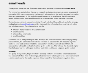 email-leads.org: email leads
email leads