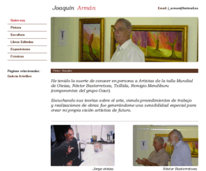 joaquinarman.es: Pintor escultor Joaquin Arman
Pagina de Joaquin Arman