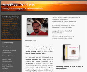 mindbyteproducts.com: MindByte Performance enhancement tools 
Online source for MindByte audio recordings designed to enhance brain function and memory as well as cope with stress.