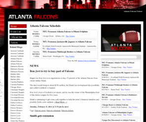 atlantafalconsticket.com: Atlanta Falcons Tickets | Atlanta Falcons Scores, News, and Atlanta Falcons Information
Atlanta Falcons Scores, News, and Atlanta Falcons Tickets.  Atlanta Falcons Blog featuring a full Atlanta Falcons Schedule of regular seaon and Atlanta Falcons playoff games.