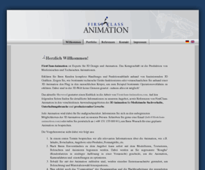 firstclass-animation.com: First Class Animation - 3D Animationen
Dienstleister für 3D Animationen mit Kernkompetenz auf die Bereiche Medizinische Animation und technische Animation