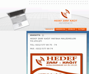 hedefkagit.net: HEDEF ZARF KAĞIT - ANASAYFA
