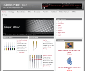 endodonticfiles.com: ENDODONTIC FILES — Endo Files And Accessories For Less
Endo Files And Accessories For Less