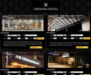 gresham-hotels.com: Dublin City Centre Hotels, Cork City Centre Hotel, Belson Hotel Brussels, Carat Hotel Hamburg
Gresham Hotel Dublin, Gresham Metropole Hotel Cork, Gresham Belson Brussels and Carat Hotel Hamburg offer stylish accommodation and meeting facilities in ideal city locations