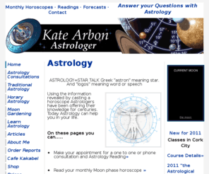 katearbon.com: Kate Arbon Astrologer - Astrology Readings
Astrology Readings with Kate Arbon. Professional Astrologer in Ireland offers personal in depth analysis of your chart. Locally or internationally by phone or in person.