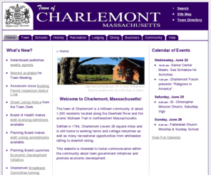 charlemont-ma.us: Town of Charlemont Massachusetts
The offficial website for the town of Charlemont, Massachusetts offering information about town government, recreation opportunities, and community news.