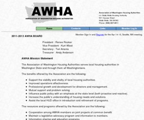 awha.org: Association of Washington Housing Authorities - Home
The Association of Washington Housing Authorities serves local housing authorities in Washington State and through them all Washingtonians.