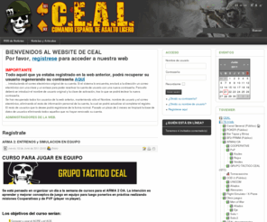 cealweb.net: Regístrate
CEAL - Comando Español de Asalto Ligero. Website del clan CEAL.