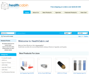 healthcabin.net: Healthcabin Electronic Cigarettes - Wholesale and Retail--
Wholesale Electronic cigarettes M series Ruyan series, DSE series, Ejuice with 68 flavors and 5 strengths, Diverse accessories.
