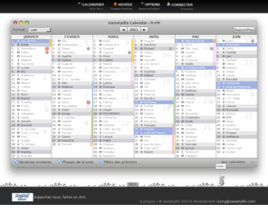 sweetylife.com: Calendrier 2010, 2011, 2012, 2020
Calendrier perpétuel (de 1789 à 2040), vacances scolaires, fêtes, lune