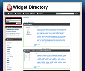 widget-directory.org: Widget Directory
Widget Directory