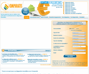 comparatis.fr: Diagnostic immobilier : amiante, plomb, gaz, électricité, performance énergétique, loi carrez, termites, risques naturels et technologiques
Trouver un expert pour un diagnostic immobilier : amiante, plomb, électricité, termites, état des risques naturels, performance énergétique, loi Carrez et certificat dhabitabilité PTZ. Comparatis référence les professionnels du diagnostic immobilier en France par département et spécialités