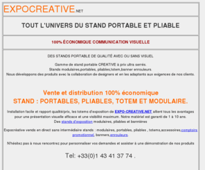 expocreative.net: Stand pliable et portable,stand parapluie et totem a prix direct fabriquant
