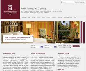 hotel-alfonsoxiii-seville.com: Seville Hotels: Luxury Collection Hotel Alfonso XIII | Official Website | Best Rates Guaranteed
Welcome to Hotel Alfonso XIII, a luxury hotel initially envisioned to be the most luxurious hotel in Europe 