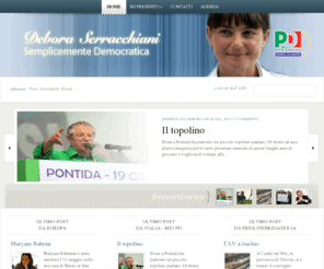 serracchiani.eu: Debora SERRACCHIANI. Semplicemente democratica
L'Home Page di Debora Serracchiani. Semplicemente Democratica. Membro del Parlamento Europeo.