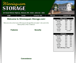 winnisquamstorage.com: Winnisquam Storage - Safe Secure Affordable Storage, Laconia, NH Belmont,NH
Winnisquam Storage Safe Affordable and moving supplies, Belmont, NH, Laconia, NH