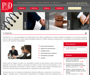 pyd-gestio.com: P&D Gestió S.L. - Inicio
PyD Gestió S.L. - Asesoria, gestoria en Alcoy