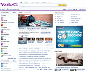 yaohh.com: Yahoo!
Welcome to Yahoo!, the world's most visited home page. Quickly find what you're searching for, get in touch with friends and stay in-the-know with the latest news and information.