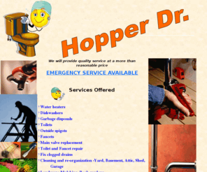 hopperdr.com: Hopper Dr Homepage
The Hopper Dr is Delaware's best emergency plumbing repair service.  Quality service is provided for a reasonable price.