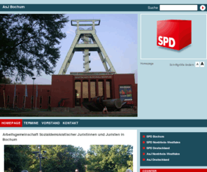 asj-bochum.de: Homepage - AsJ Bochum
Arbeitsgemeinschaft sozialdemokratischer Juristinnen und Juristen in Bochum