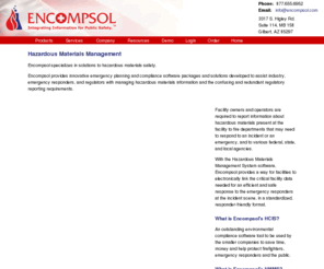 encompsol.net: Hazardous Materials Management - Encompsol
Specialists in online hazardous materials management software.