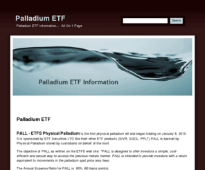 palladium-etf.com: Palladium ETF - Palladium ETF Performance VS Other Precious Metals
Everything you need to know about the Palladium ETF and how it's performance has compared to Gold, Silver and Platinum ETFs over a similar time frame.