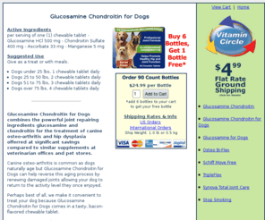 peachtreepets.com: Glucosamine Chondroitin for Dogs
Glucosamine Chondroitin for Dogs.