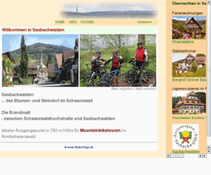 schwarzwald-biker.net: Mountainbiken im Schwarzwald
Urlauben und Mountainbiken in Sasbachwalden