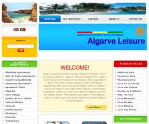 algarve-apts.com: Algarve Leisure - Quality accommodation across the Algarve
Algarve villas with and without swimming pool, Algarve apartments with and without swimming pool, Algarve Car hire, Albufeira villas at the best prices, Albufeira apartments at the best prices